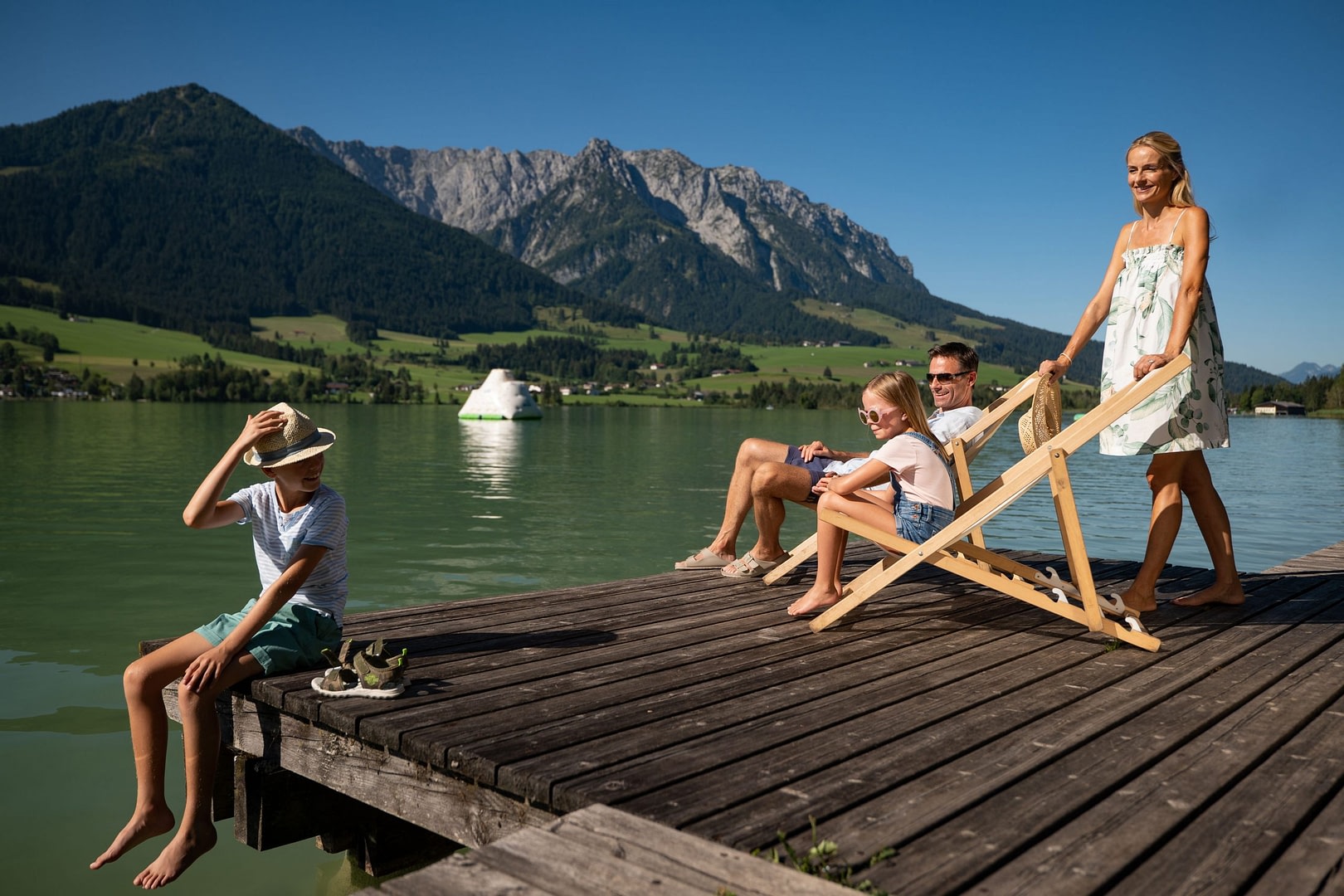 Umgebung & Lage kaiserwinkl urlaub aktivitaeten walchsee sommer baden badesee schwimmen 1