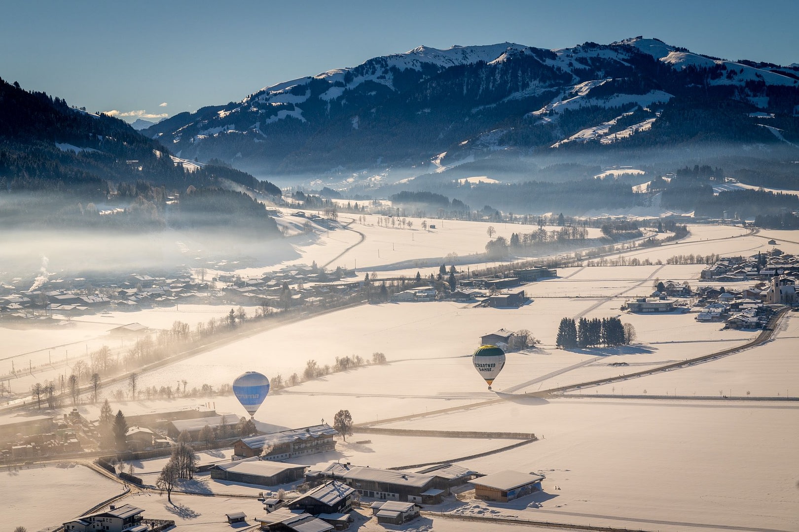 Umgebung & Lage kaiserwinkl urlaub winter veranstaltungen alpin ballooning ballonwoche 19